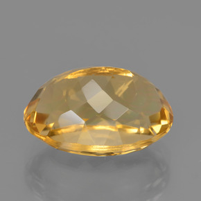 Citrine doré naturelle coupe ovale, 6,49 ct, VVS
