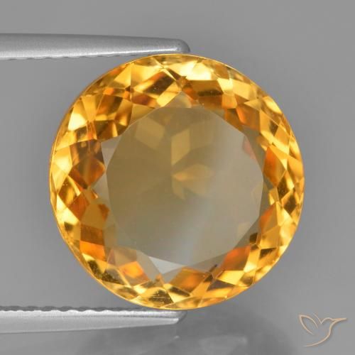 Citrine Or orange foncé naturelle Tour, 6.68 ct, VVS