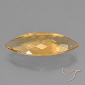 Citrine Doré-orange foncé naturelle Marquise, 5.22 ct, VVS