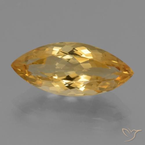 5.41ct Naturel Orange doré profond Citrine, Marquise, VVS