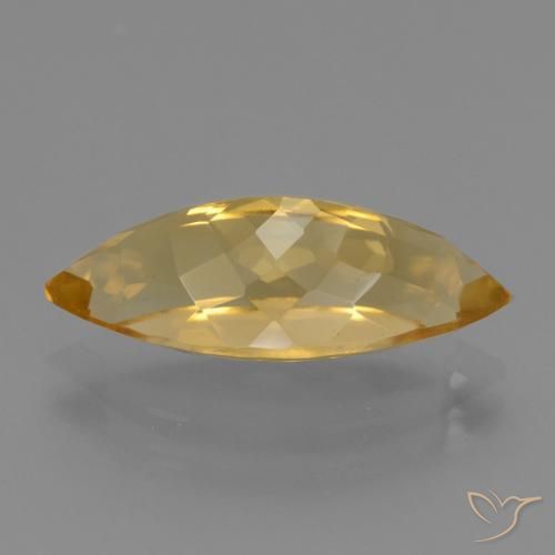 Citrine Orange doré profond naturelle Marquise, 5.41 ct, VVS