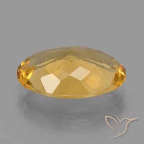 Citrine Doré foncé naturelle ovale, 4.33 ct, VVS-VS