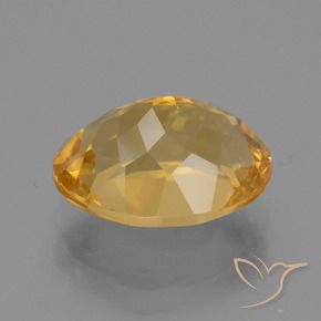 Citrine Orange doré profond naturelle ovale, 4.42 ct, VS