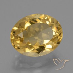Citrine Doré moyen-léger naturelle ovale, 4.86 ct, VVS
