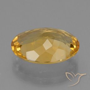 Citrine Doré foncé naturelle ovale, 4.63 ct, VVS