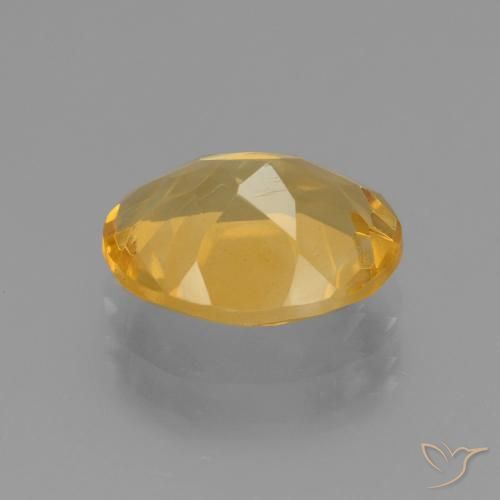 Citrine Orange doré profond naturelle ovale, 2.93 ct, VVS-VS