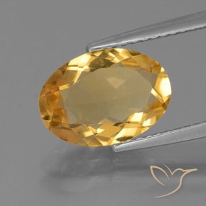Citrine Doré moyen naturelle ovale, 2.49 ct, VVS-VS