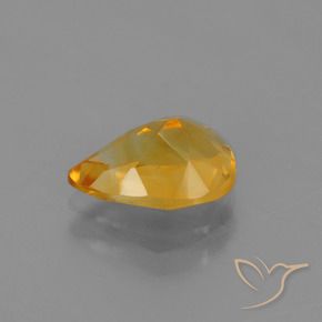 Citrine Orange moyen naturelle En forme de poire, 2.00 ct, VVS-VS