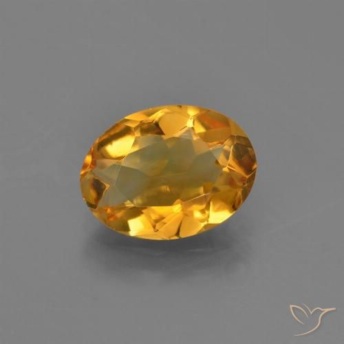 1.89ct Naturel Or orange foncé Citrine, ovale, VVS-VS