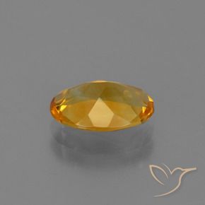 Citrine Or orange foncé naturelle ovale, 1.89 ct, VVS-VS
