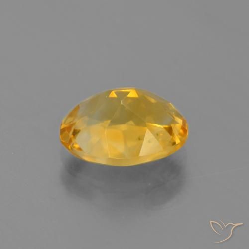 Citrine Orange doré profond naturelle ovale, 2.41 ct, VVS-VS