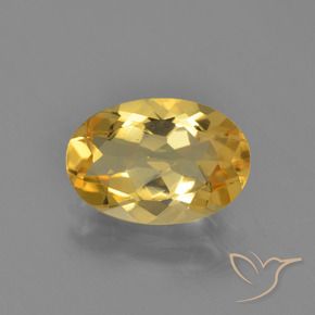 Citrine Doré naturelle ovale, 2.55 ct, VVS-VS