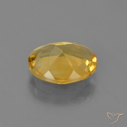 Citrine Orange doré profond naturelle ovale, 2.76 ct, VVS-VS