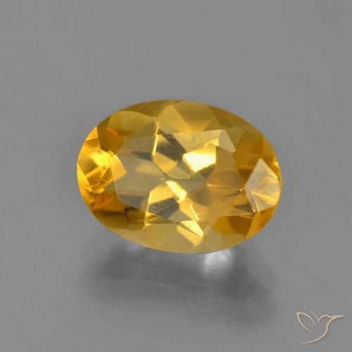 Citrine Doré foncé naturelle ovale, 3.05 ct, VVS-VS