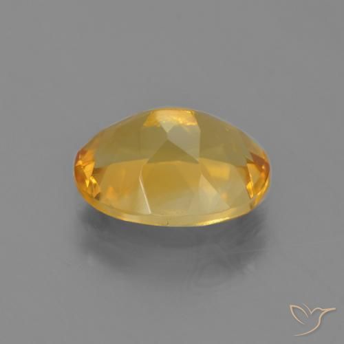 Citrine Doré foncé naturelle ovale, 3.05 ct, VVS-VS