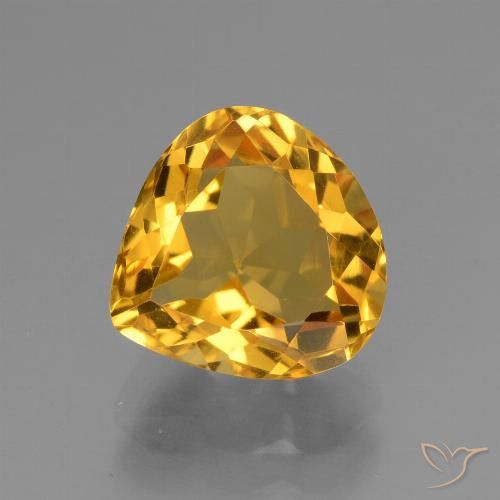 Citrine Doré foncé naturelle En forme de poire, 3.27 ct, VVS-VS