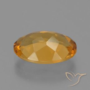 Citrine Orange-or naturelle ovale, 2.51 ct, VVS-VS