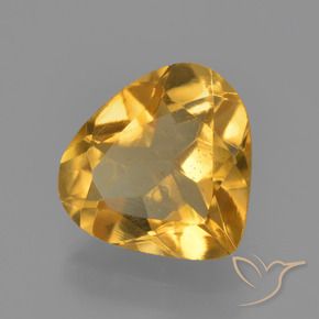 Citrine Orange doré profond naturelle En forme de poire, 1.80 ct, VVS-VS