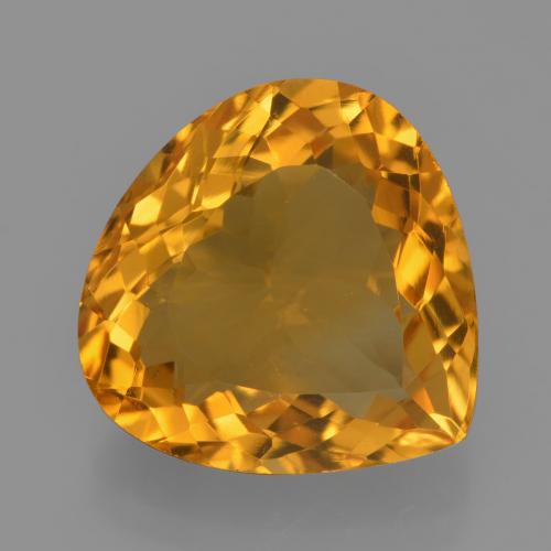 7.44ct Naturel Doré-orange foncé Citrine, En forme de poire, VVS-VS