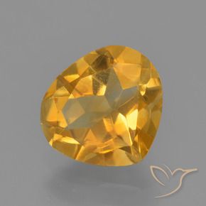 Citrine Orange-or naturelle En forme de poire, 1.33 ct, VVS-VS