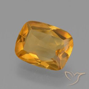 Citrine Orange moyen naturelle Coussin, 2.27 ct, VVS-VS