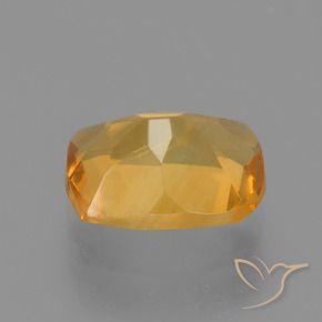 Citrine Or orange foncé naturelle Coussin, 1.54 ct, VVS-VS