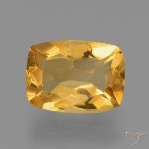 2.20ct Naturel Orange-or Citrine, Coussin, VS-SI