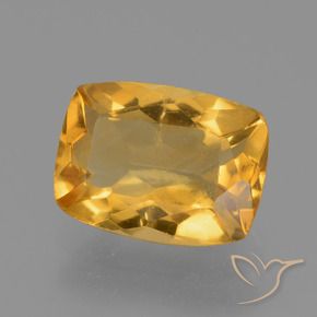 Citrine Orange-or naturelle Coussin, 2.20 ct, VS-SI