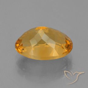 Citrine Orange-or moyen-léger naturelle ovale, 4.75 ct, VVS-VS