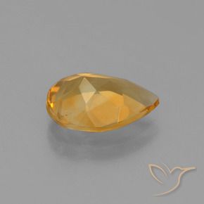 Citrine Or orange foncé naturelle En forme de poire, 2.01 ct, VVS-VS