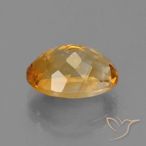 Citrine Doré moyen-foncé naturelle ovale, 5.69 ct, VVS-VS