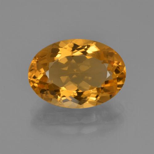 Citrine Or naturelle Coupe ovale, 4.68 ct, VVS-VS
