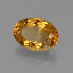 Citrine Or naturelle Coupe ovale, 4.68 ct, VVS-VS