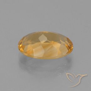Citrine Orange-or naturelle ovale, 4.11 ct, VVS-VS