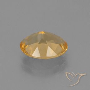 Citrine Orange moyen naturelle ovale, 1.90 ct, VVS-VS