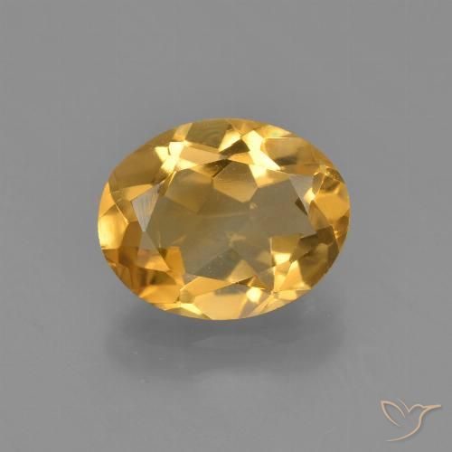 2.12ct Naturel Orange-or Citrine, ovale, VVS-VS