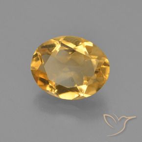 Citrine Orange-or naturelle ovale, 2.12 ct, VVS-VS