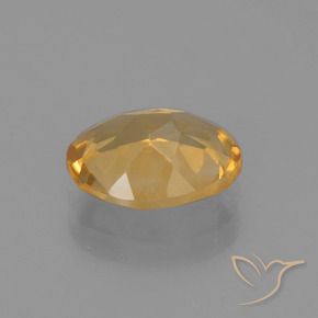 Citrine Orange-or naturelle ovale, 2.12 ct, VVS-VS