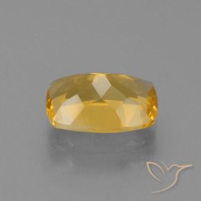 Citrine Doré moyen naturelle Coussin, 3.10 ct, VVS-VS