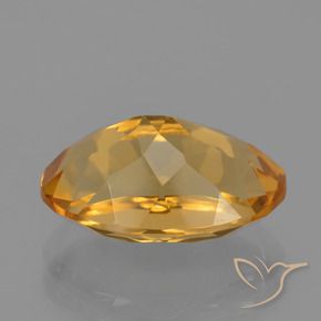 Citrine Doré moyen-foncé naturelle ovale, 4.10 ct, VVS-VS