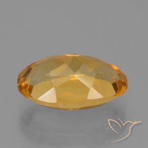 Citrine Doré moyen-foncé naturelle ovale, 3.06 ct, VVS-VS