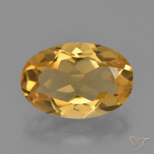2.75ct Naturel Orange doré profond Citrine, ovale, VVS-VS