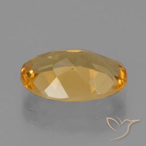 Citrine Orange doré profond naturelle ovale, 2.75 ct, VVS-VS