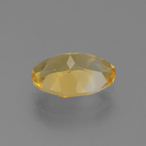 Citrine Orange doré profond naturelle Coupe ovale, 3.05 ct, VVS-VS