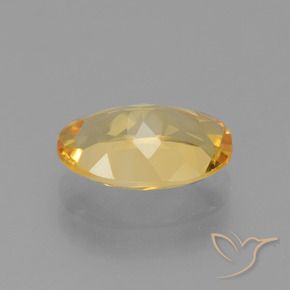 Citrine Doré moyen-léger naturelle ovale, 3.17 ct, VVS