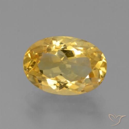 Citrine Doré naturelle ovale, 4.56 ct, VVS-VS