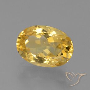 Citrine Doré naturelle ovale, 4.56 ct, VVS-VS