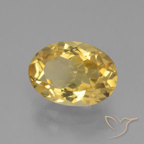 Citrine Doré moyen-léger naturelle ovale, 3.88 ct, VVS-VS