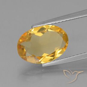 Citrine Doré foncé naturelle ovale, 2.61 ct, VVS-VS