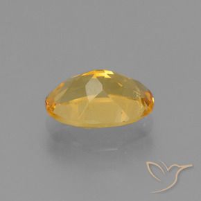 Citrine Orange doré profond naturelle ovale, 2.56 ct, VS